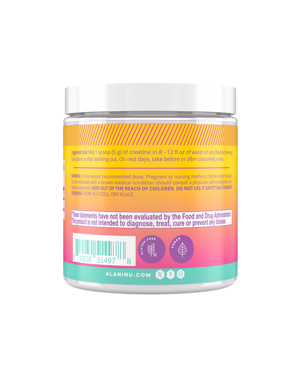 Pure Creatine Powder - 30 Servings