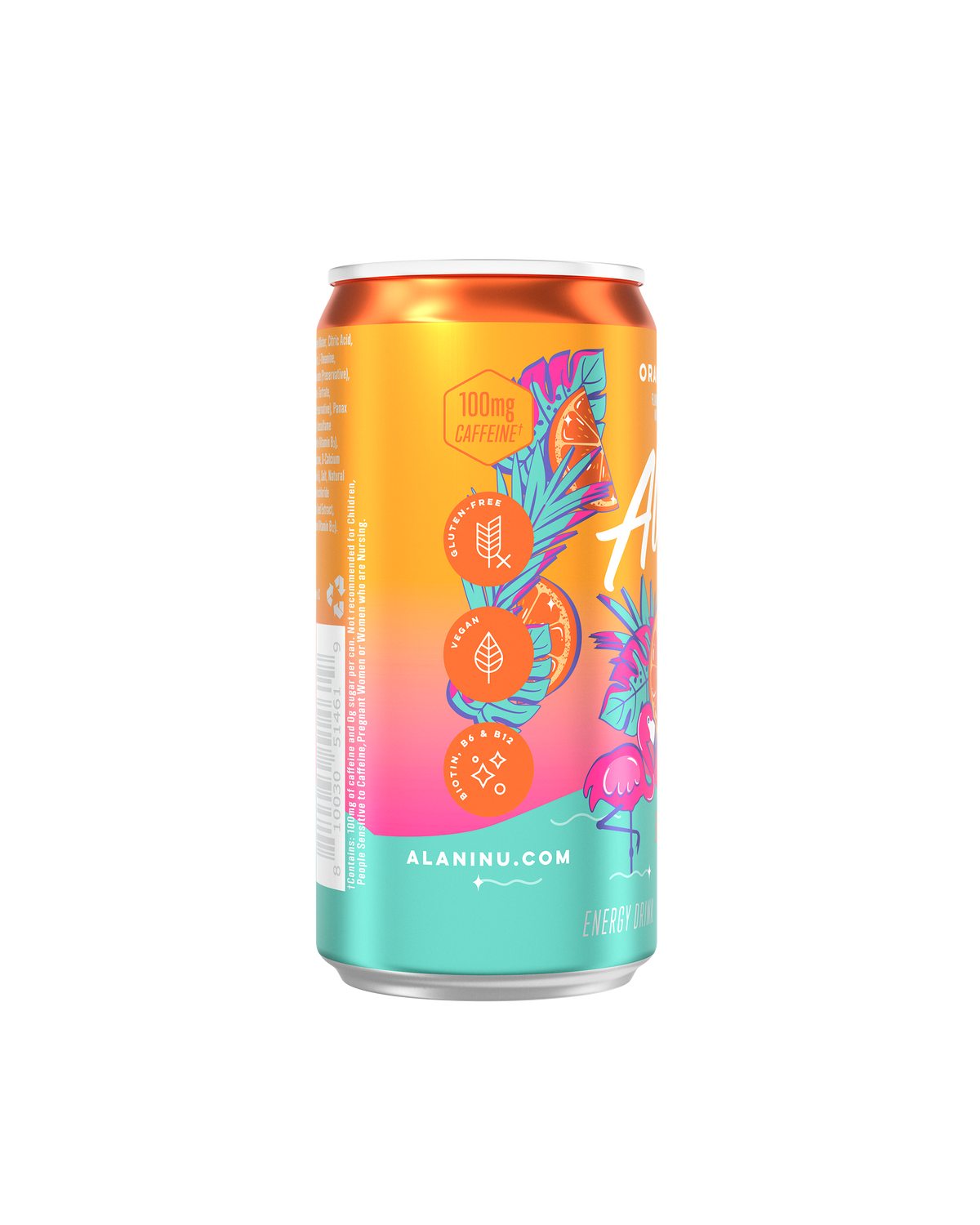 Orange Kiss Citrus Mini Energy Drink, 24-Pack
