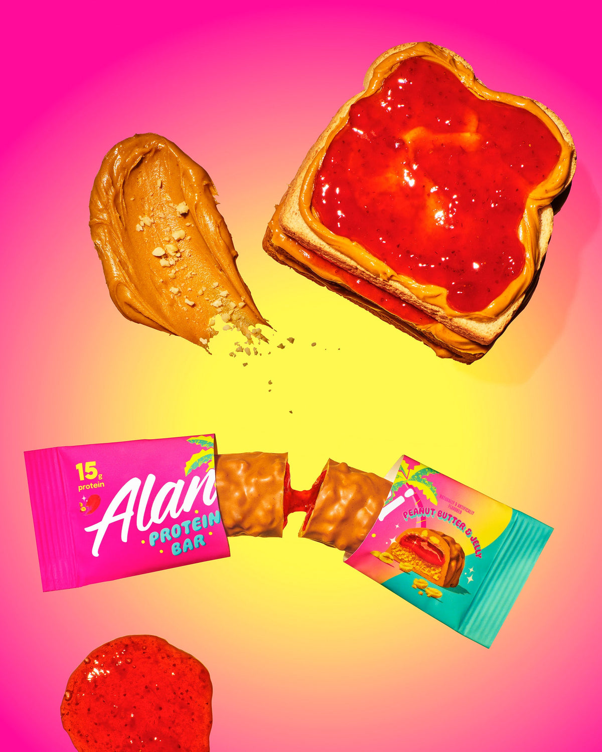 Peanut Butter and Jelly Protein Bars - 4-Pack