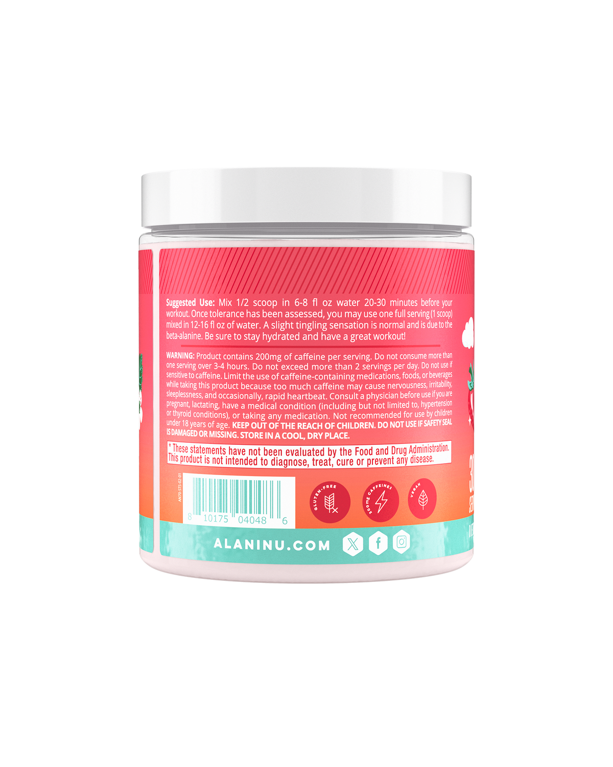 30-Serving Strawberry Sunrise Pre-Workout Powder