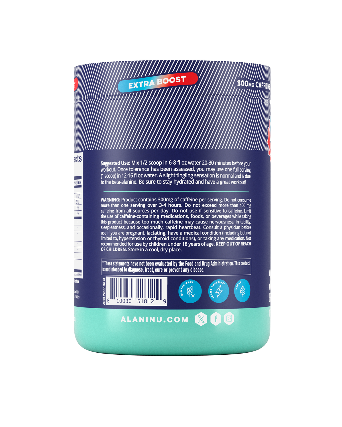 Rocket Pop Pre-Workout+ Supplement, 30 Servings