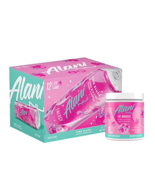 Pink Slush Energy Drink 12-Pack & Pre-Workout Set