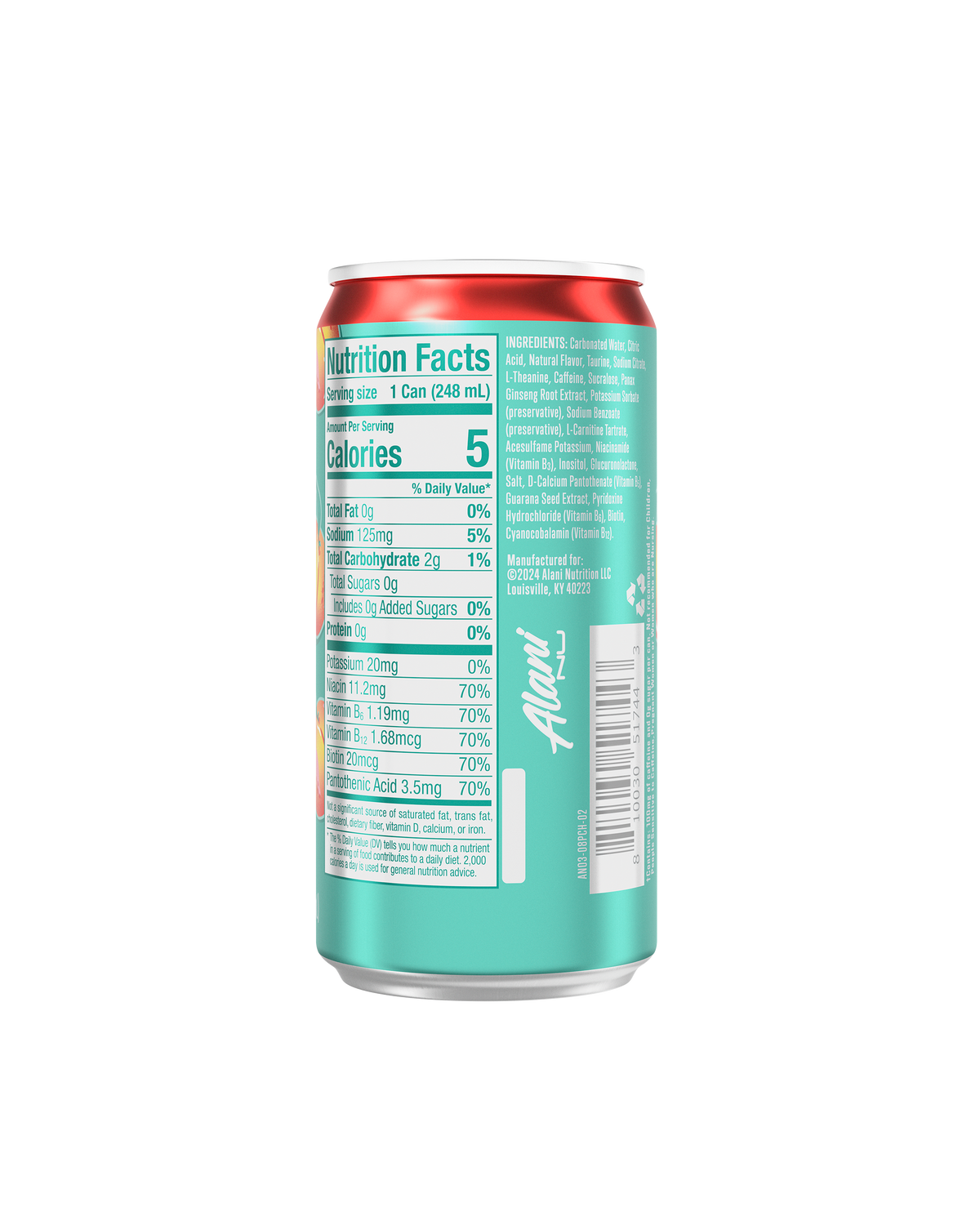 Juicy Peach Mini Energy Drink - 24-Pack