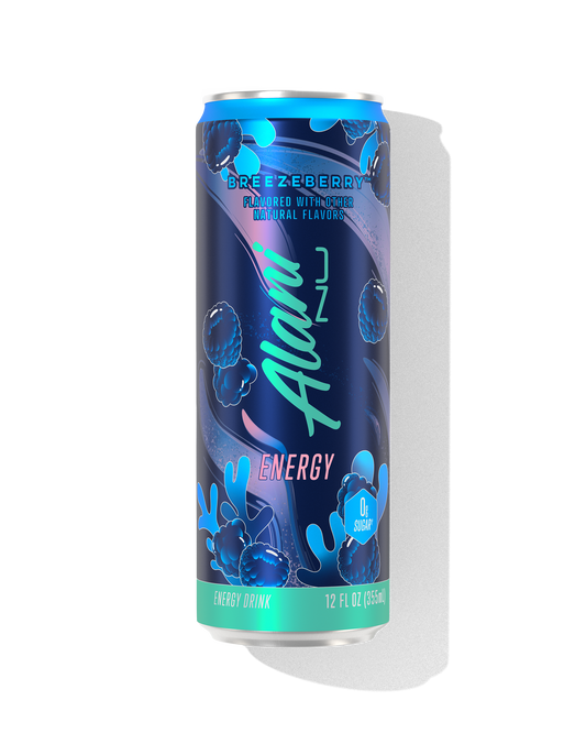 Breezeberry Blue Raspberry Energy Drink - 12-Pack