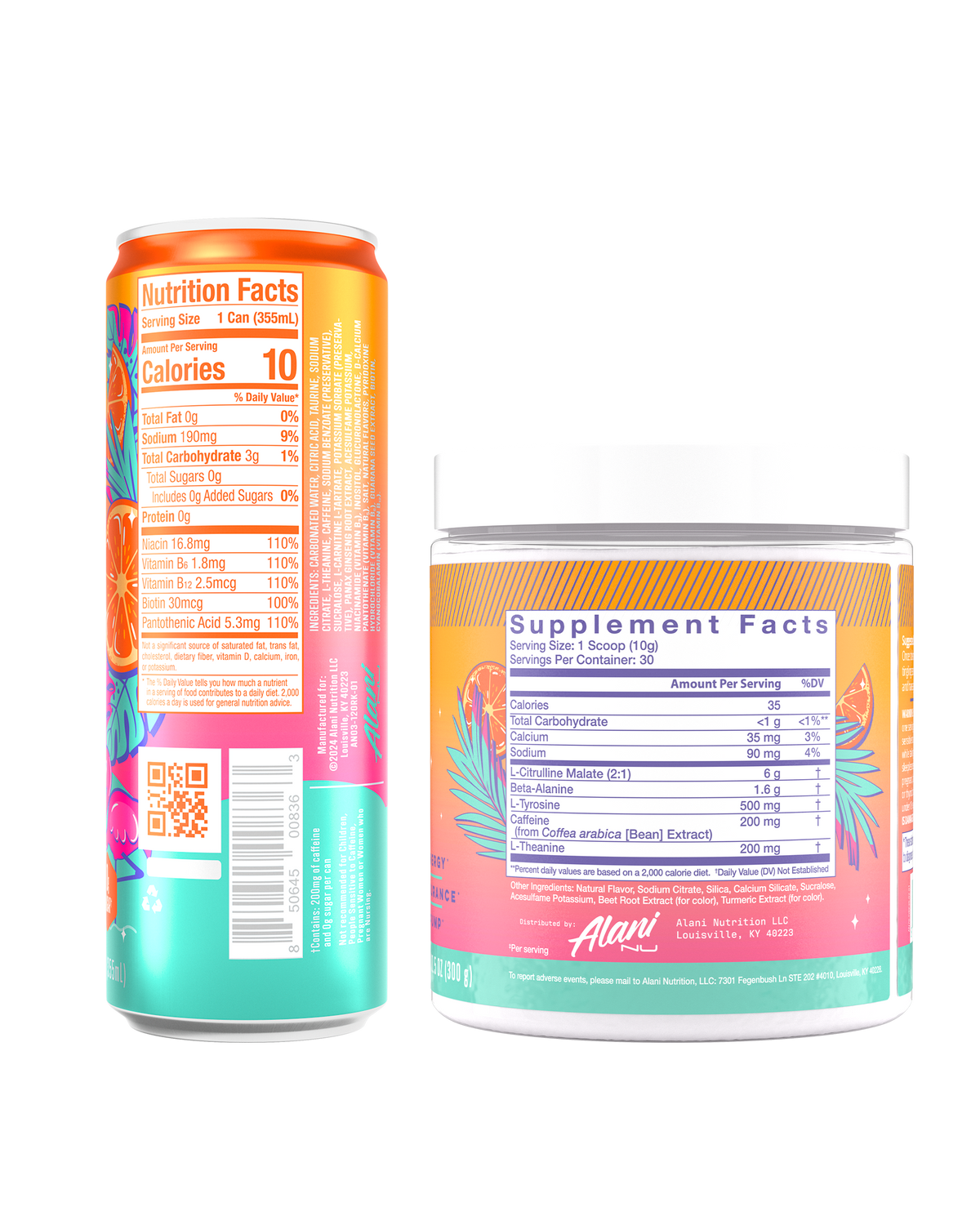 Orange Kiss Energy Drink 12-Pack & Pre-Workout Bundle