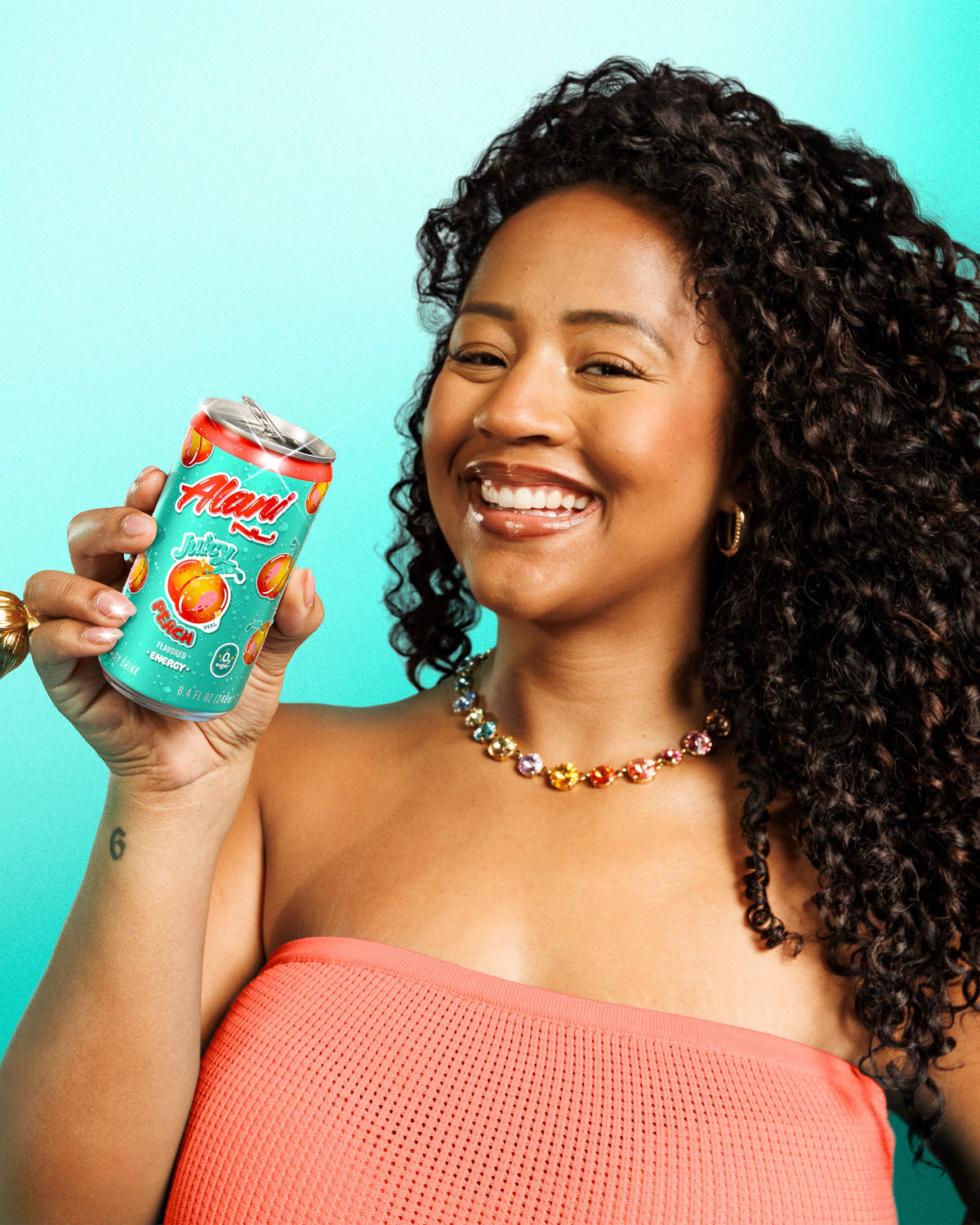 Juicy Peach Mini Energy Drinks, 24-Pack