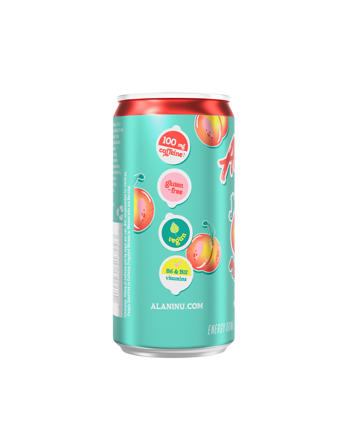 Juicy Peach Mini Energy Drinks, 24-Pack