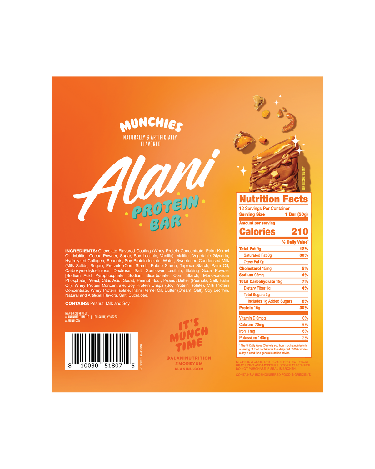 Munchies Sweet and Salty Protein Bars, 12-Pack