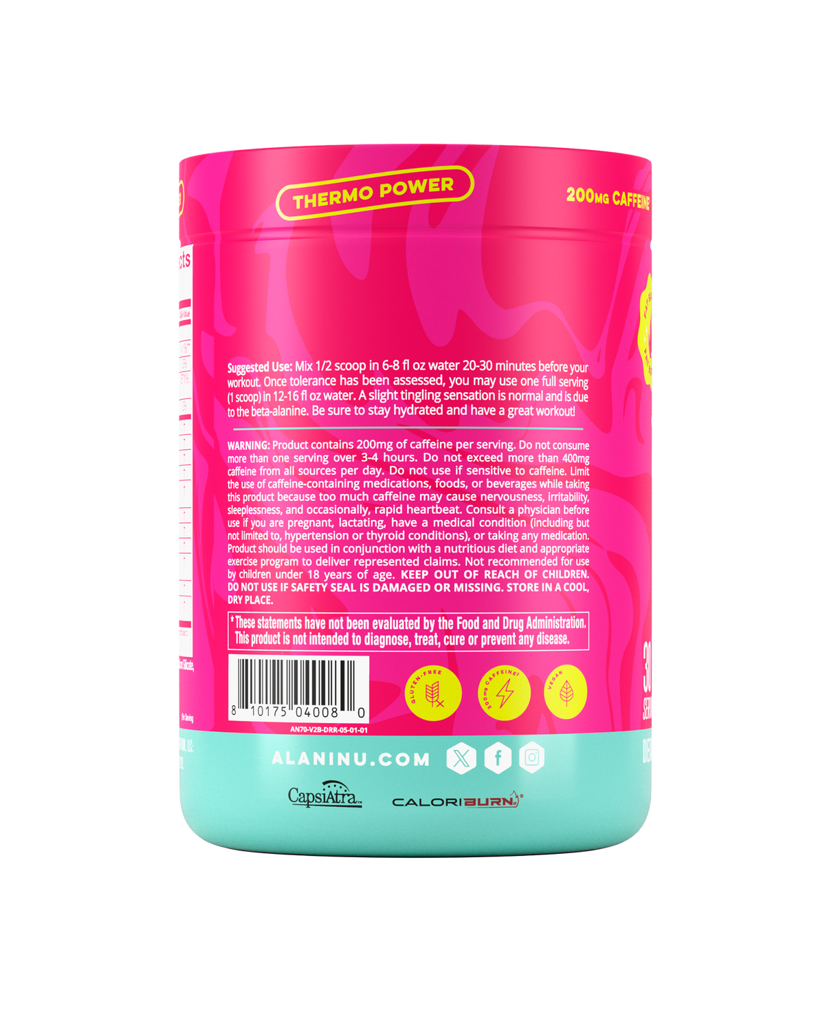 Thermo-Powered Dragon Fruit Rush Pre-Workout+ Burn - 30 Servings