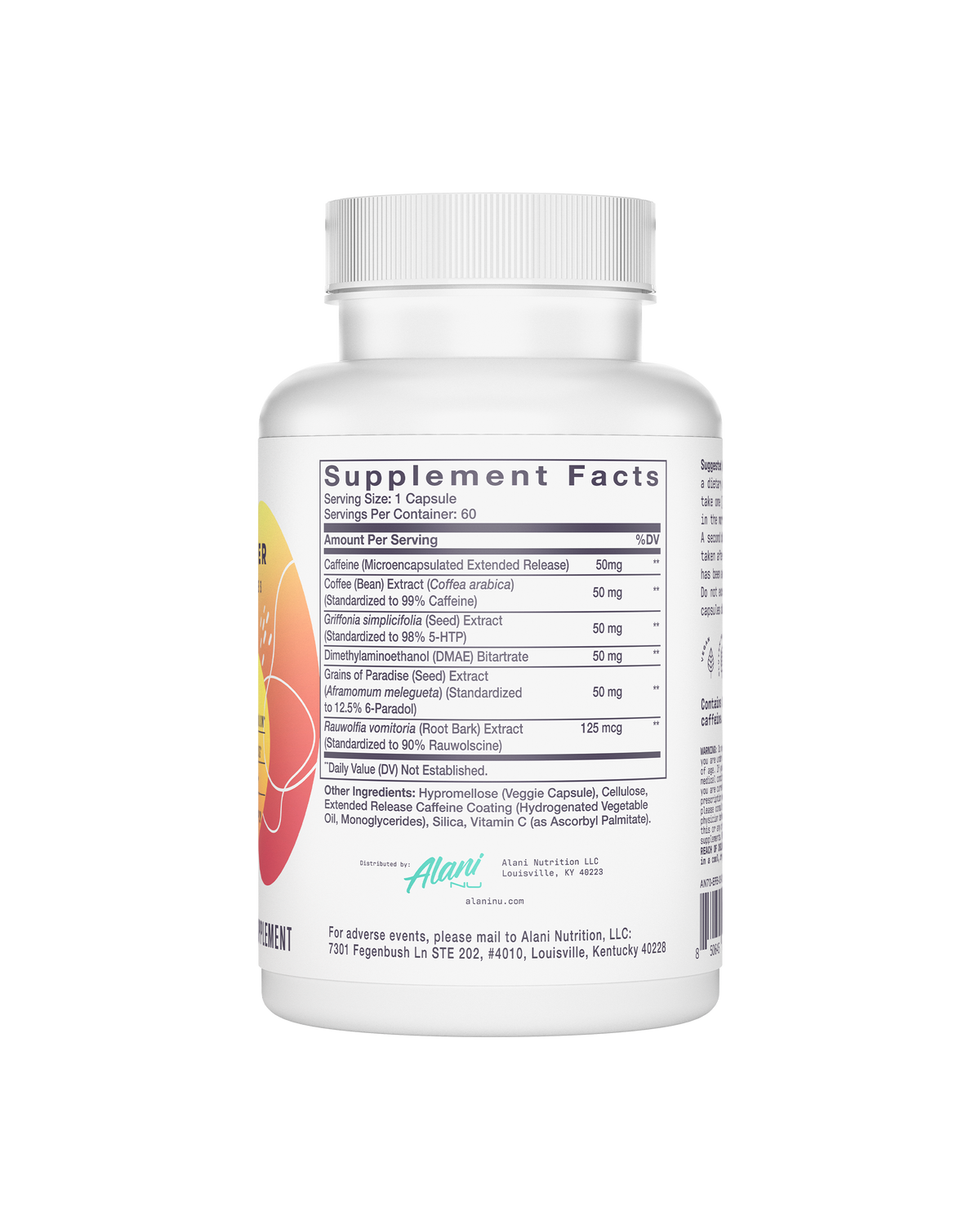 Fat Burner Capsules with Caffeine - 60-Day Supply