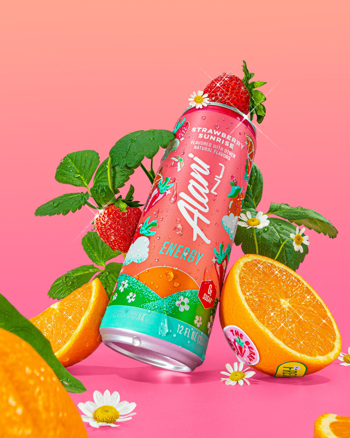 Strawberry Sunrise Energy Drink, 12-Pack