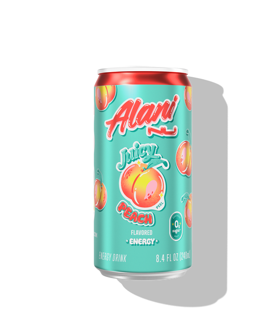 Juicy Peach Mini Energy Drinks, 24-Pack