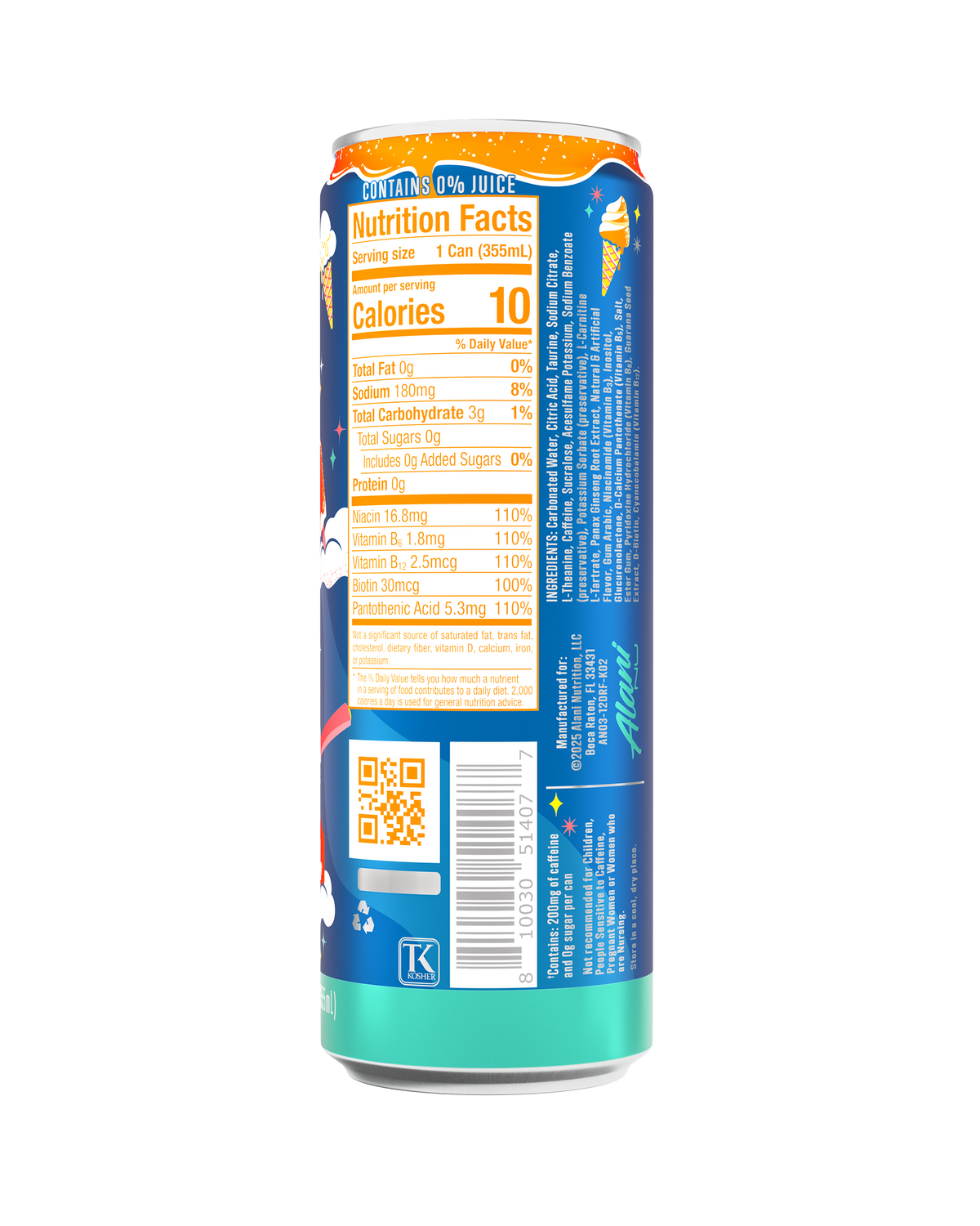 Dream Float Orange Cream Energy Drink - 12-Pack