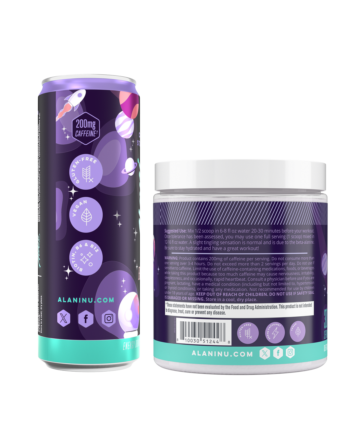 Cosmic Stardust Energy Drink & Pre-Workout Set