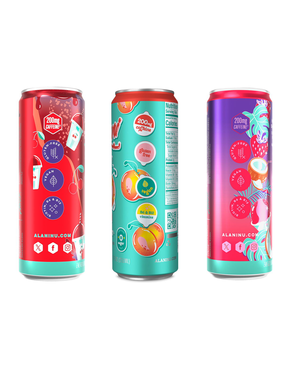 Beach Blend Energy Drink Assortment, 12-Pack