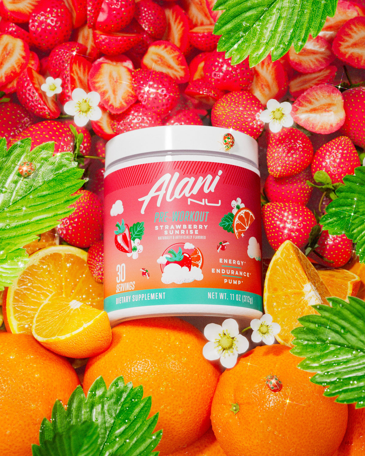 30-Serving Strawberry Sunrise Pre-Workout Powder